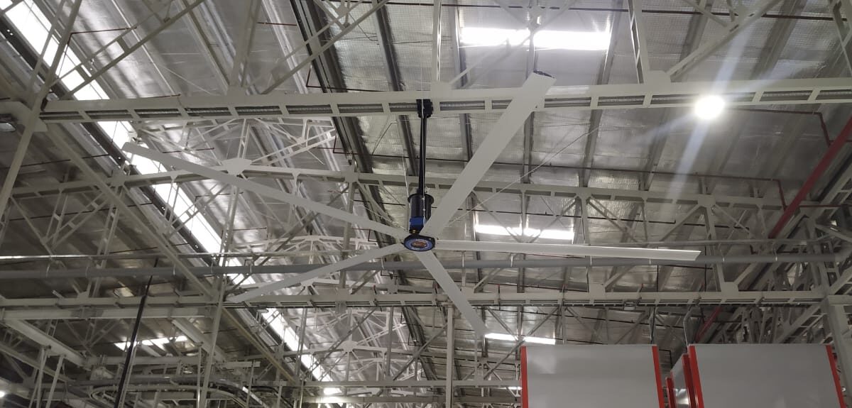 Crystal HVLS Fan sustainable installation
