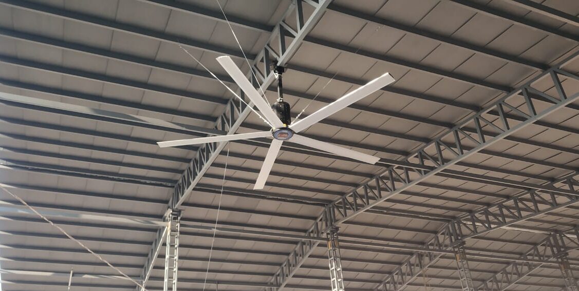Crystal HVLS Fan installed in large industrial facility
